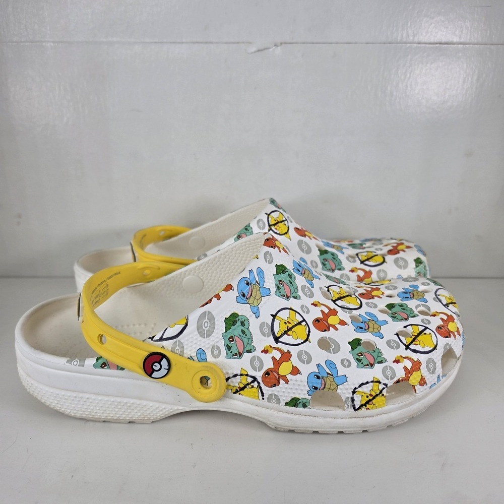CROCS X POKEMON 2 Collab Clog Classic Shoe Men's Size 12  Pikachu Charmander
